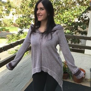 Free people hooded long sleeve thermal XS